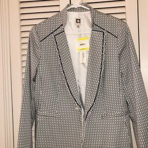 Chic Black and White Blazer